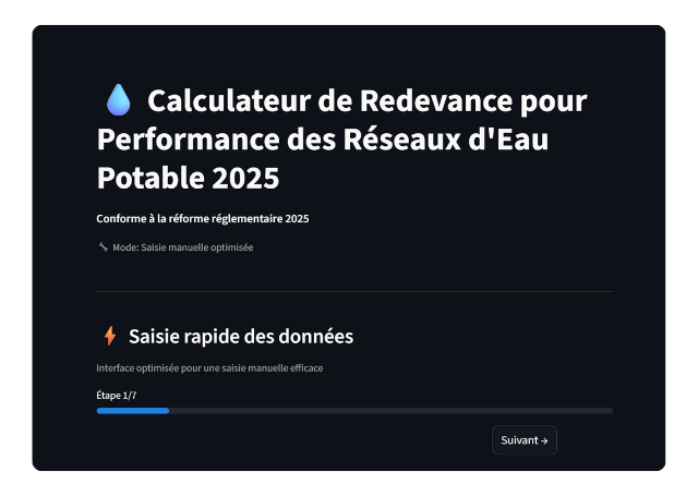 Calculateur redevance eau